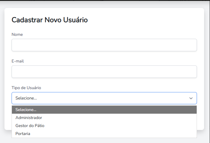 Cadastro de Usuário